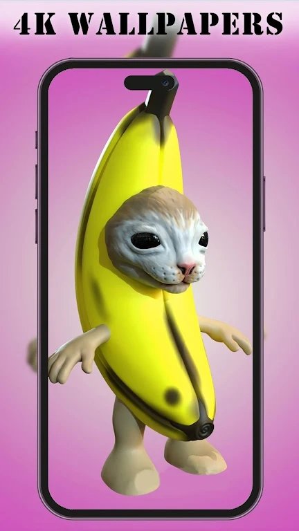 Banana Cat Wallpaper免费版图2