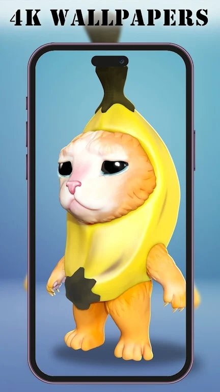 Banana Cat Wallpaper免费版图1