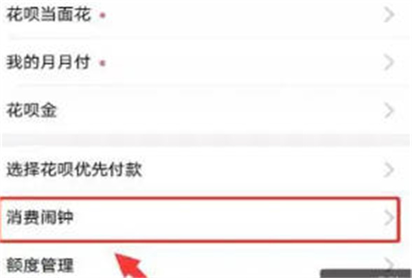 支付宝花呗消费闹钟怎么设置图2